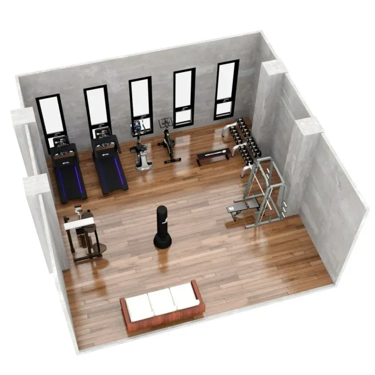 ภาพ 3D ห้องฟิตเนส ของ northfitness