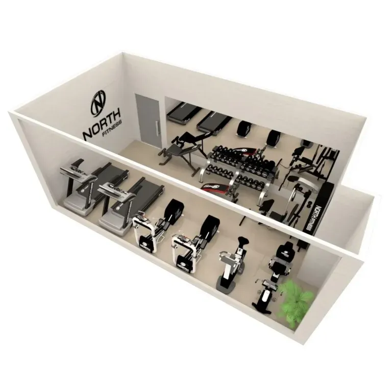 ภาพ 3D ห้องฟิตเนส ของ northfitness