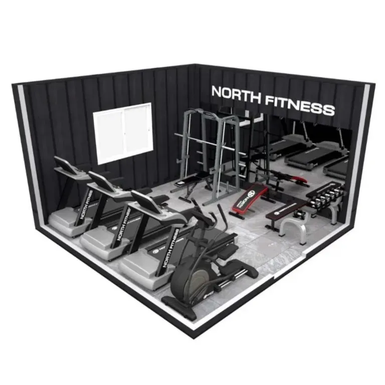 ภาพ 3D ออกแบบห้องฟิตเนส ของ northfitness