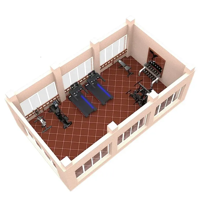 ภาพ 3D ห้องฟิตเนส ของ northfitness