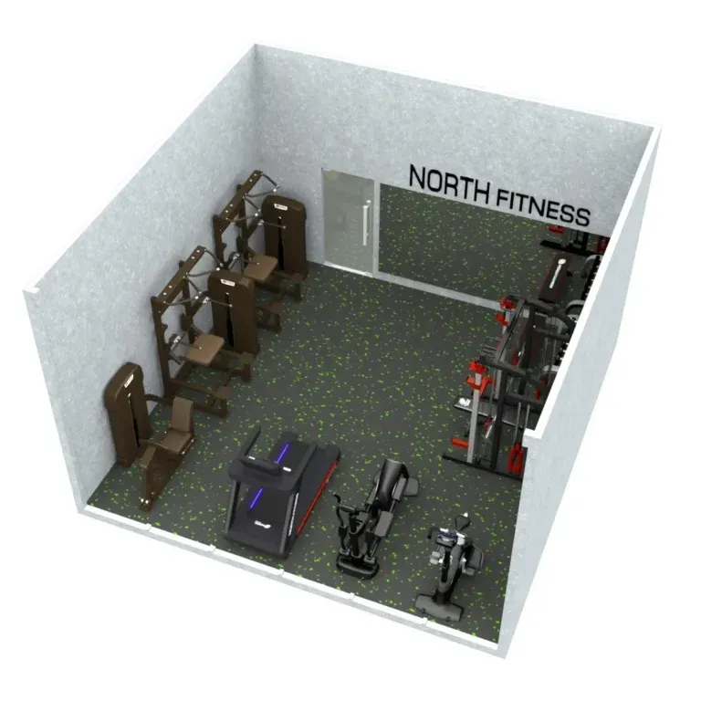 ภาพ 3D ห้องฟิตเนส ของ northfitness